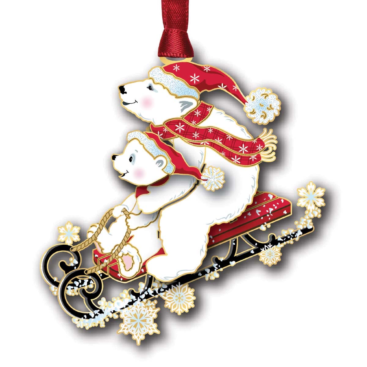 Polar Bears Sledding