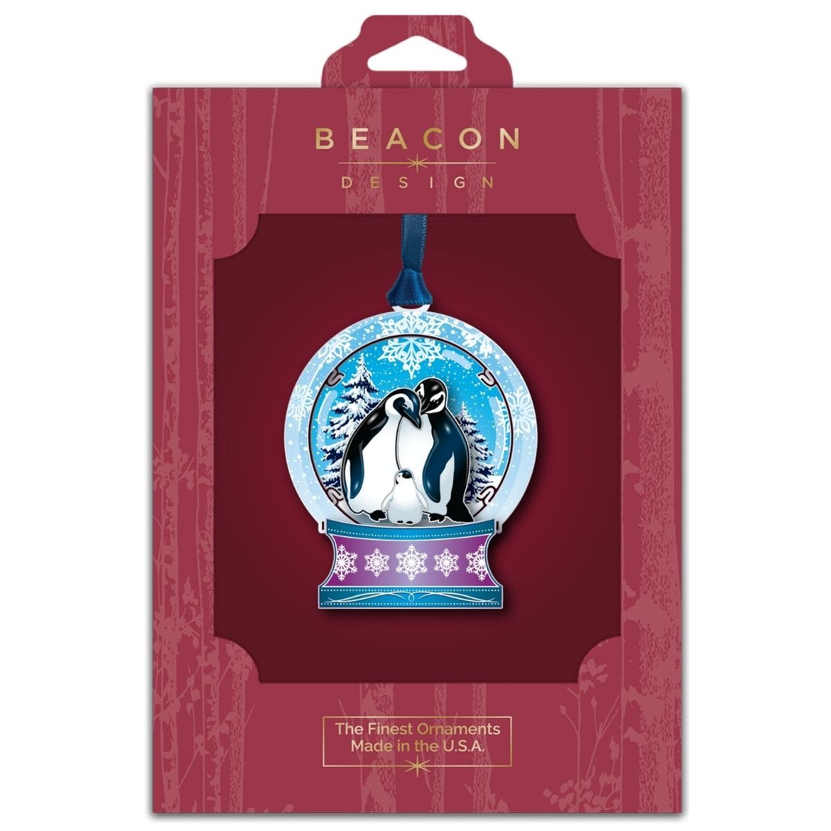 Penguin Snowglobe w/ Oval Namedrop - Image 2